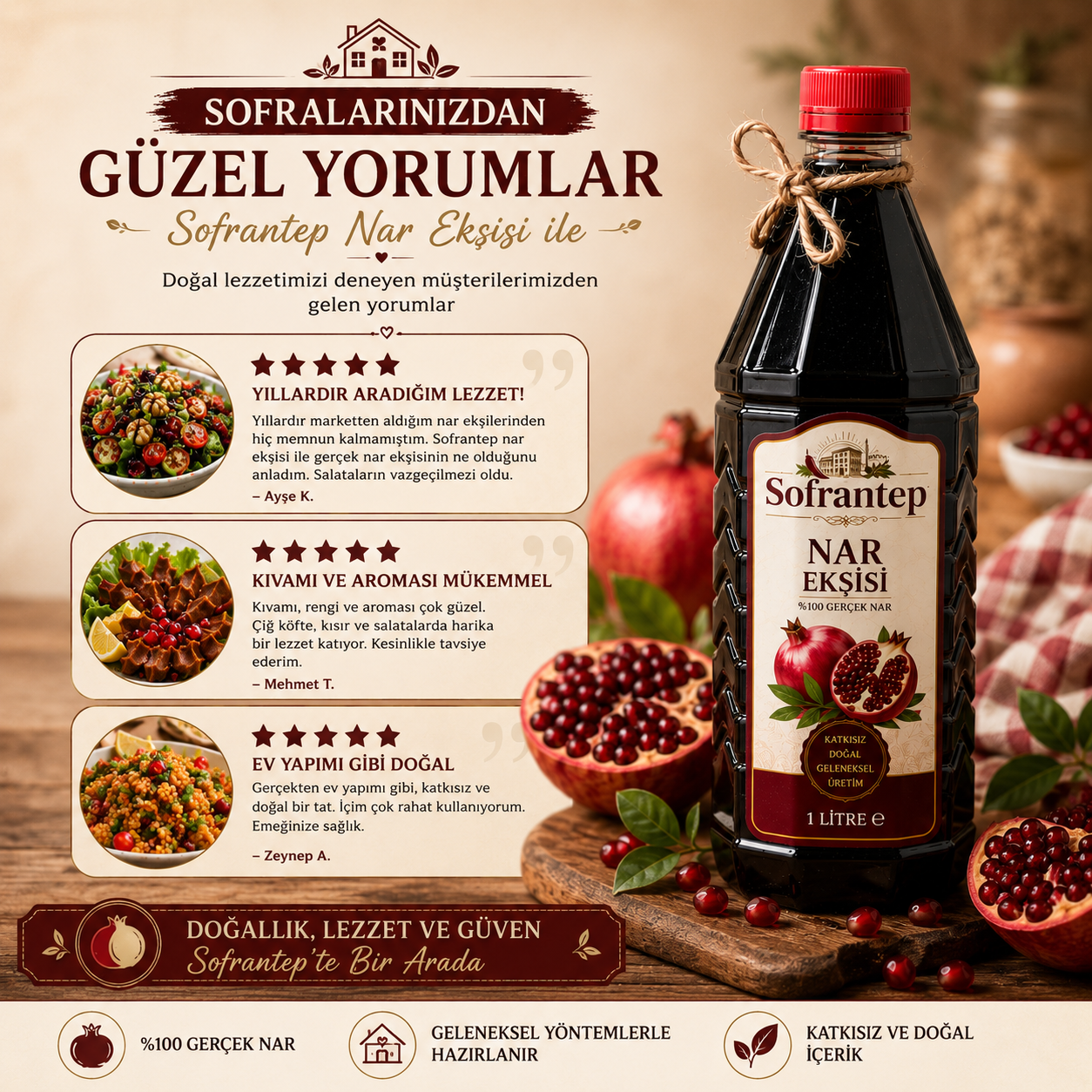 Bir Kaşıkta Gerçek Nar Lezzeti