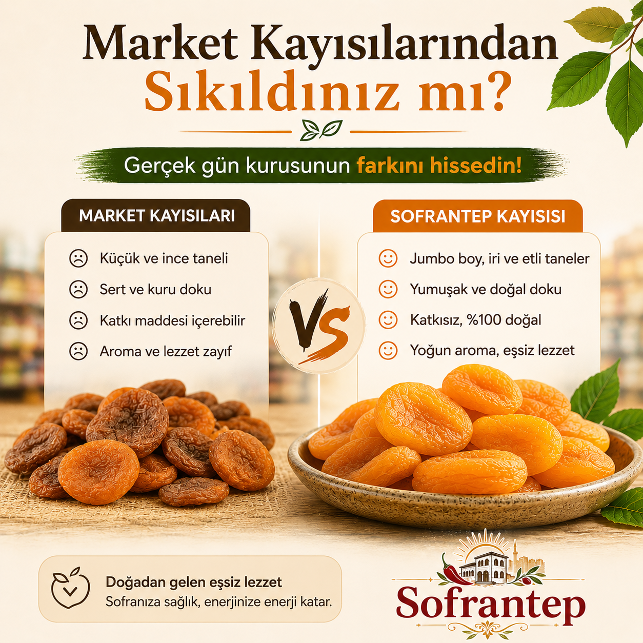 Market Kayısısını Unutun!