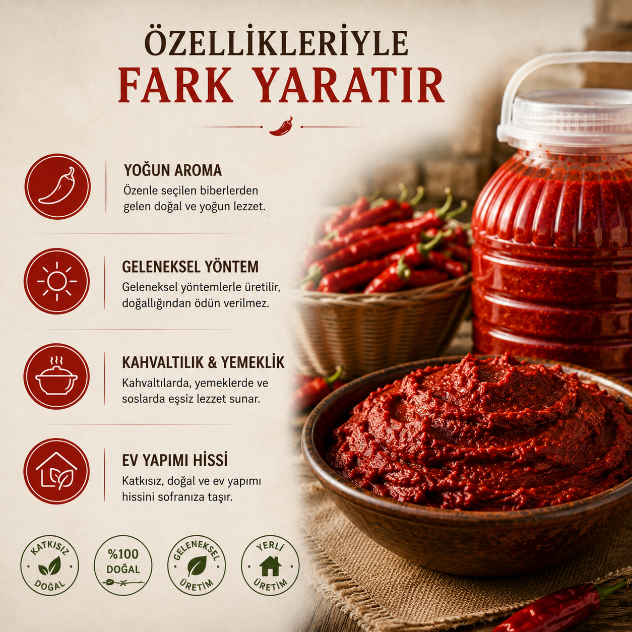 Gaziantep Usulü Ev Tipi Salça