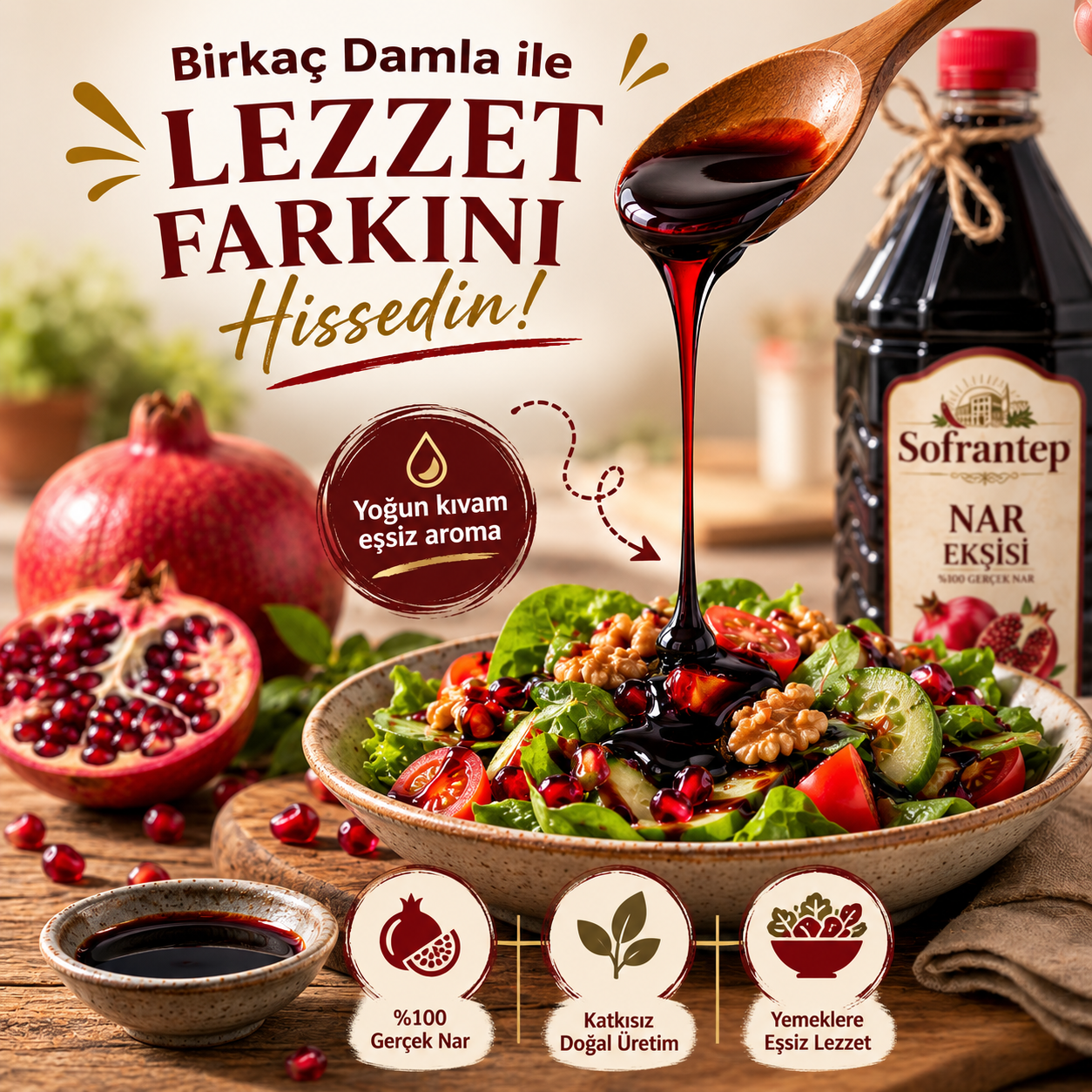 Bir Kaşıkta Gerçek Nar Lezzeti