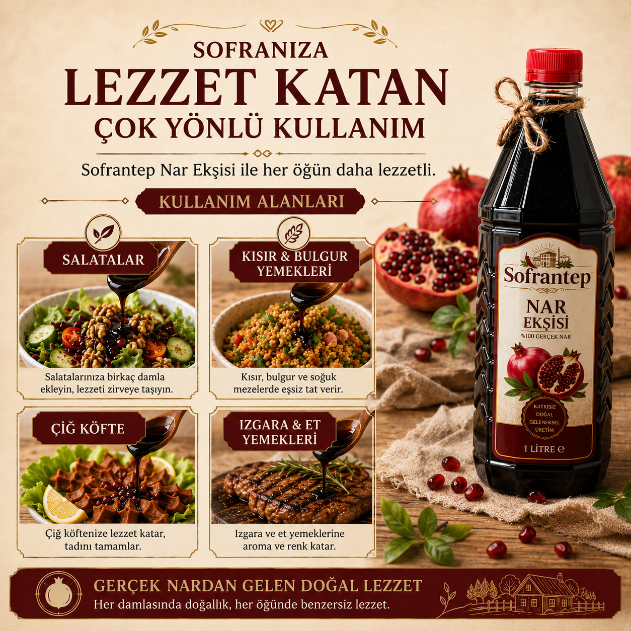 Bir Kaşıkta Gerçek Nar Lezzeti