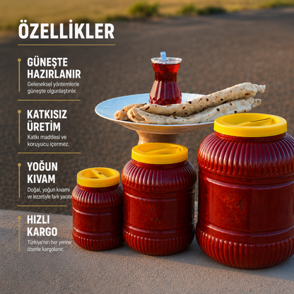 Güneşte Hazırlanan Yoğun Kıvamlı Antep Salçası