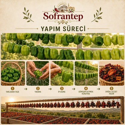 Gaziantep Güneşinde Kuruyan Gerçek Kurutmalıklar