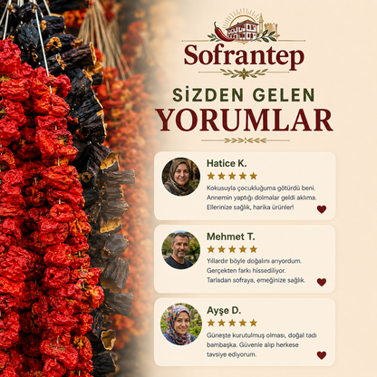 Gaziantep Güneşinde Kuruyan Gerçek Kurutmalıklar