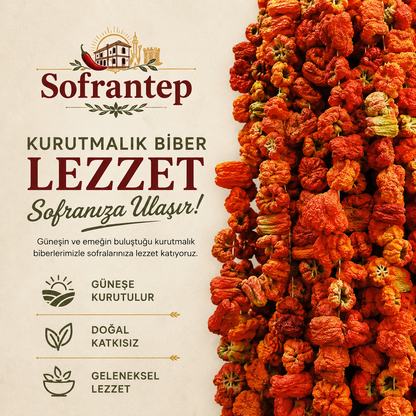 Gaziantep Güneşinde Kuruyan Gerçek Kurutmalıklar