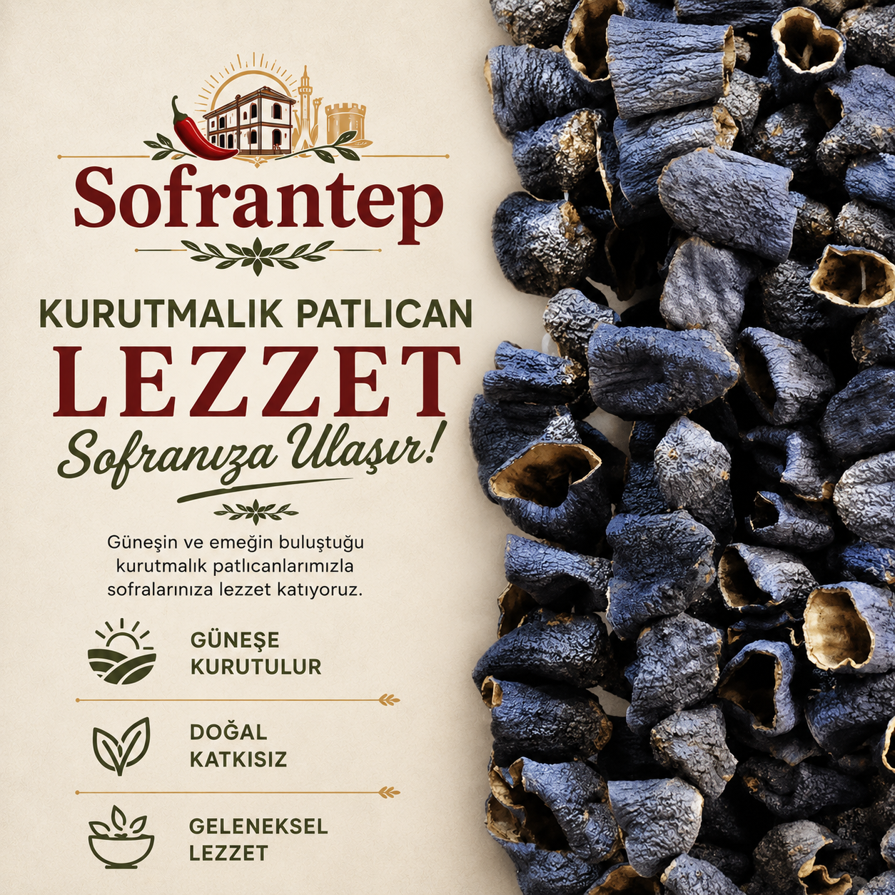 Gaziantep Güneşinde Kuruyan Gerçek Kurutmalıklar
