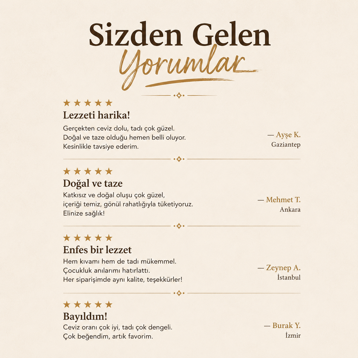 Bol Cevizli Antep Sucuğu